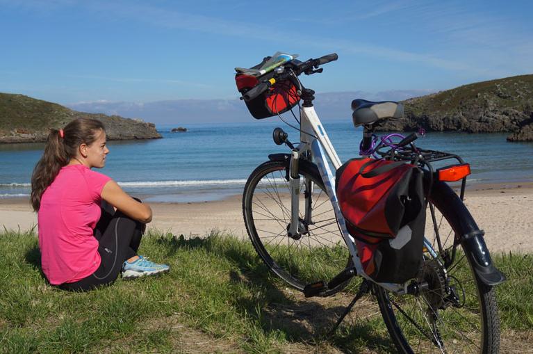 Cycling on the Asturian coast