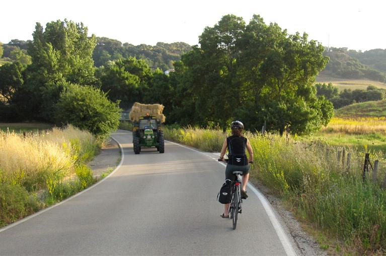 Cycling Grazalema rural roads
